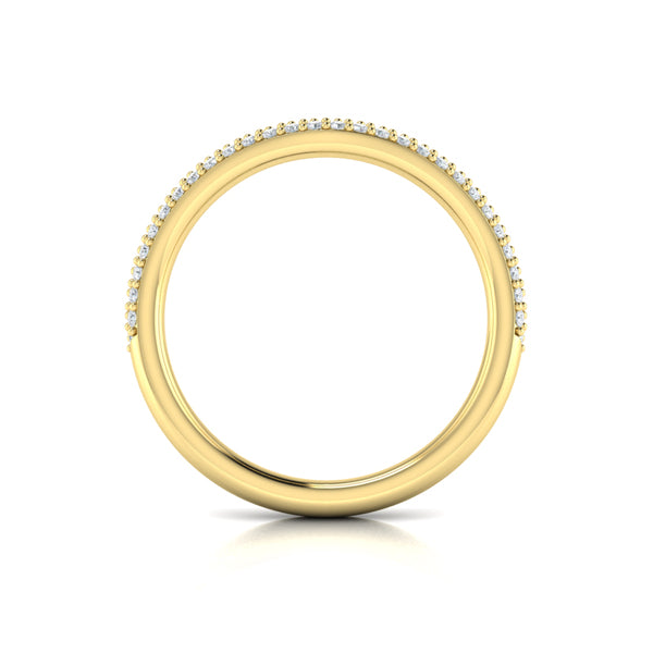 Matching Bands Wedding Band in 14K Yellow Gold by Vlora Bridal