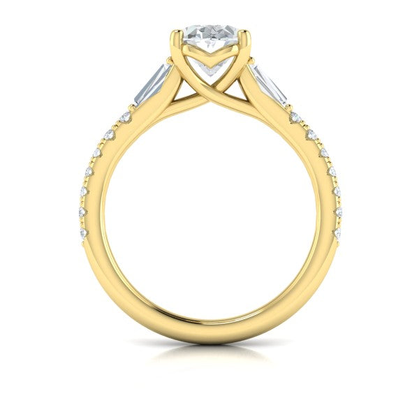 Luminous Oval Engagement Ring