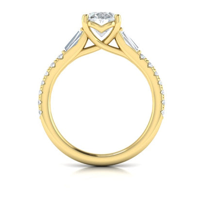 Luminous Oval Engagement Ring