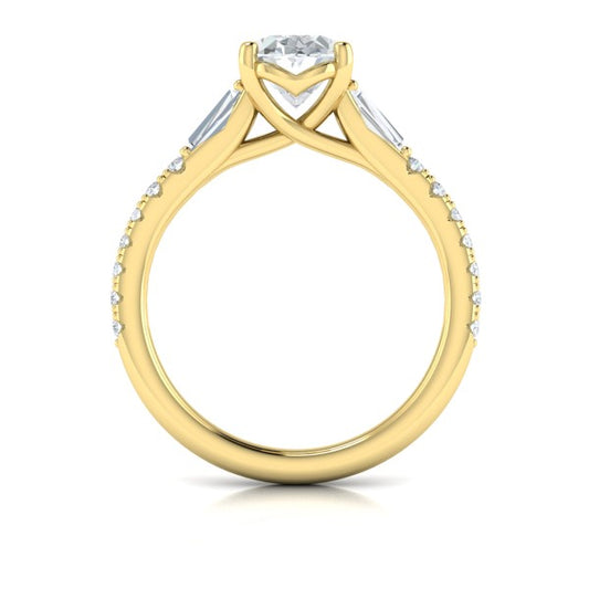 Luminous Oval Engagement Ring