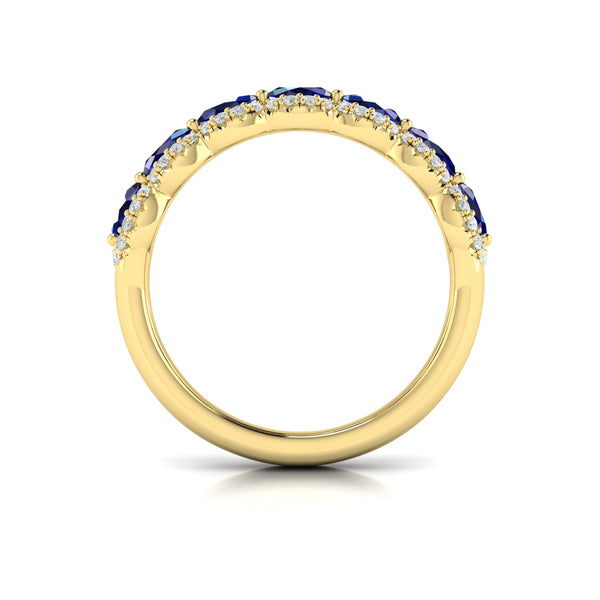 Diamond and Sapphire Statement Ring