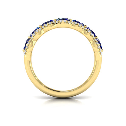 Diamond and Sapphire Statement Ring