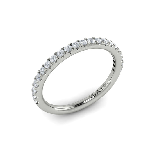 Matching Band for Classic Cathedral Engagement Ring with a Hidden Halo