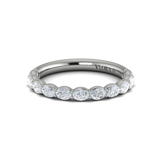 Matching Band for Graceful Round Diamond Engagement Ring