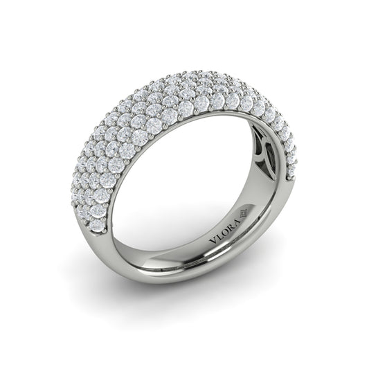 Diamond Multi-Row Statement Ring