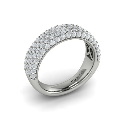 Diamond Multi-Row Statement Ring