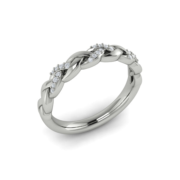 Stackable Bands Wedding Band in Platinum by Vlora Bridal