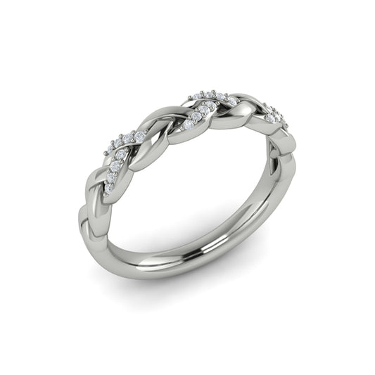 Stackable Bands Wedding Band in Platinum by Vlora Bridal