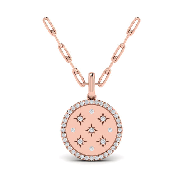 Star Diamonds and Diamond Pendant Necklace