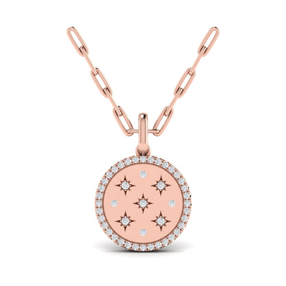 Star Diamonds and Diamond Pendant Necklace