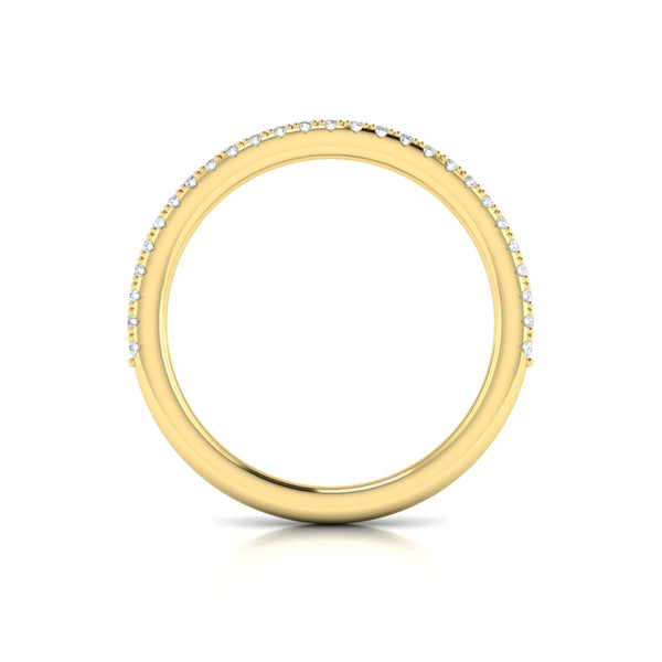 Matching Bands Wedding Band in 14K Yellow Gold by Vlora Bridal