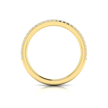 Matching Bands Wedding Band in 14K Yellow Gold by Vlora Bridal