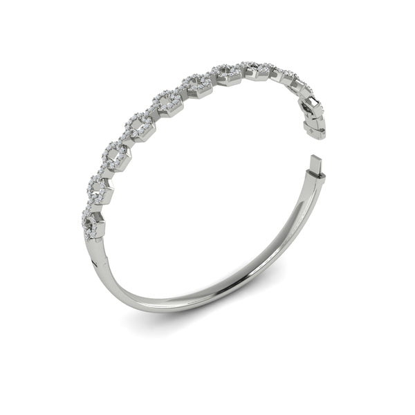 Diamond Open Link Bangle