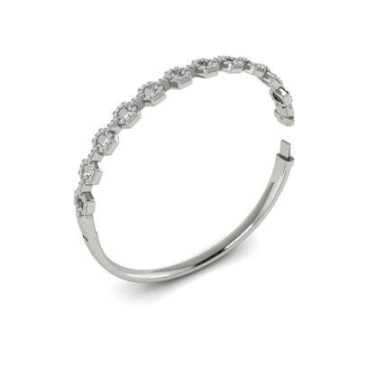 Diamond Open Link Bangle