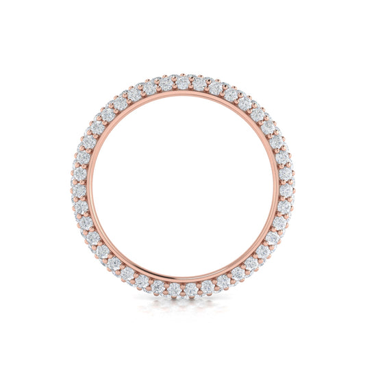 Rounded Pave Eternity Ring