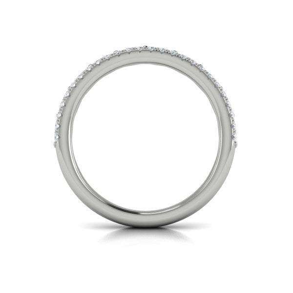 Stackable Bands Wedding Band in Platinum by Vlora Bridal