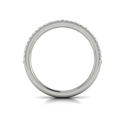Stackable Bands Wedding Band in Platinum by Vlora Bridal