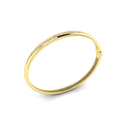 Baguette and Round Diamond Confetti Bangle