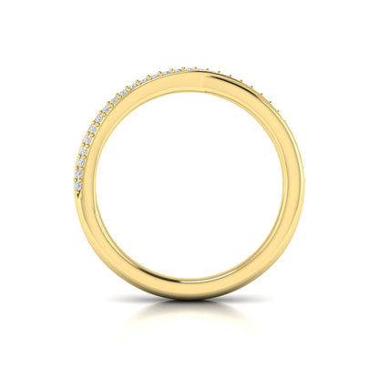 Slim Crossed Stackable Band