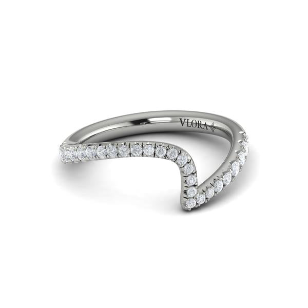 Matching Bands Wedding Band in Platinum by Vlora Bridal