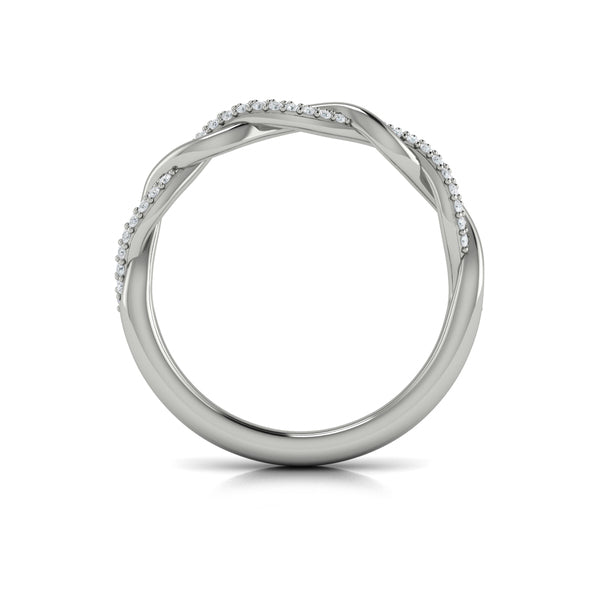 Stackable Bands Wedding Band in Platinum by Vlora Bridal