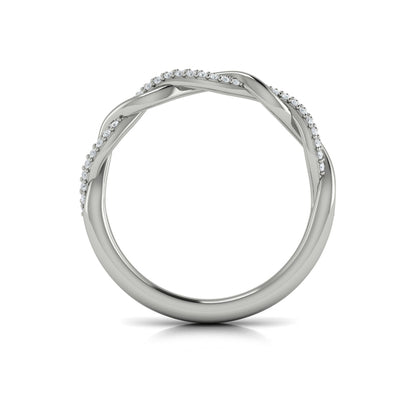 Stackable Bands Wedding Band in Platinum by Vlora Bridal