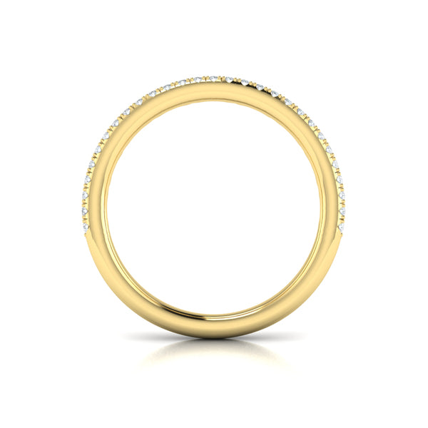 Diamond Oval Duo Pavé Band