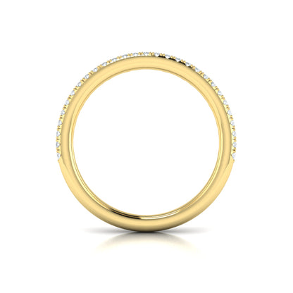 Diamond Oval Duo Pavé Band