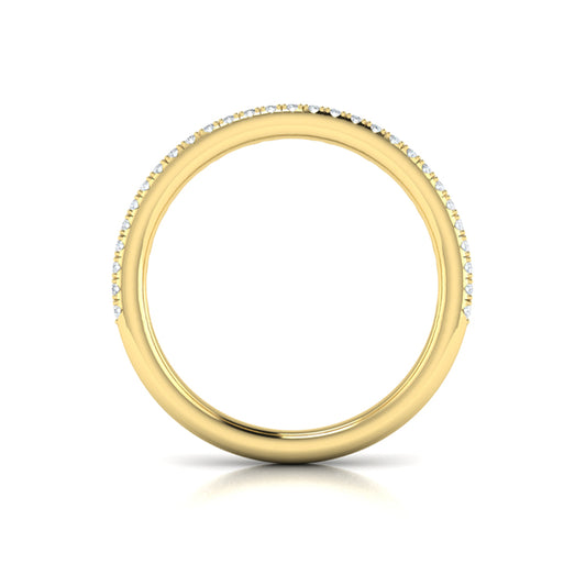 Diamond Oval Duo Pavé Band