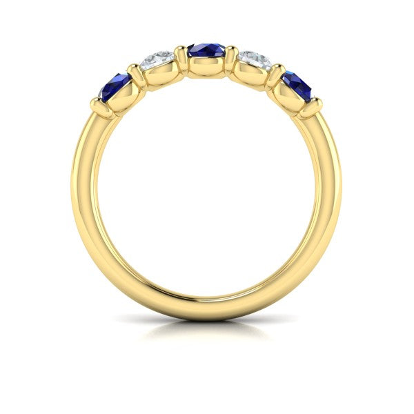 Sapphire and Diamond Band