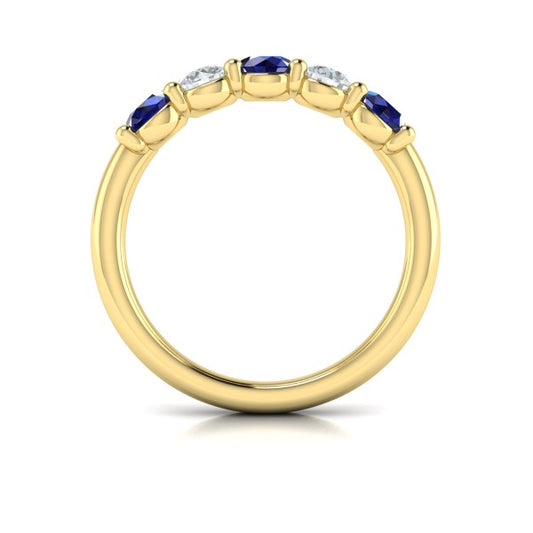 Sapphire and Diamond Band