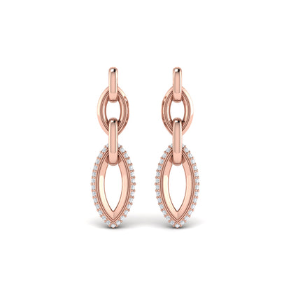 Double Drop Link Earrings