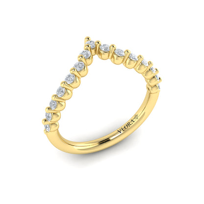 Diamond Chevron Ring