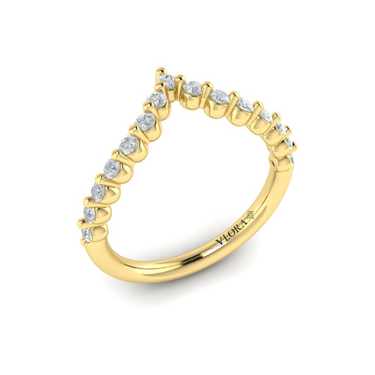 Diamond Chevron Ring