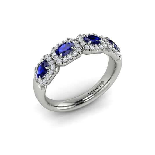 Diamond and Sapphire Statement Ring