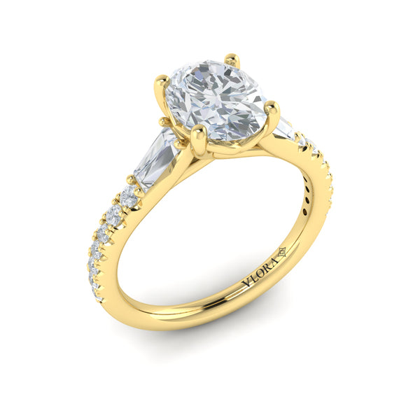 Luminous Oval Engagement Ring