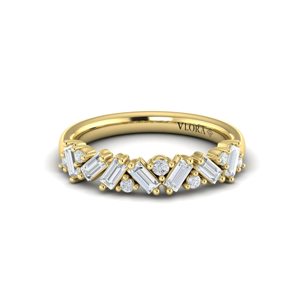 Multi Baguette and Round Diamond Ring