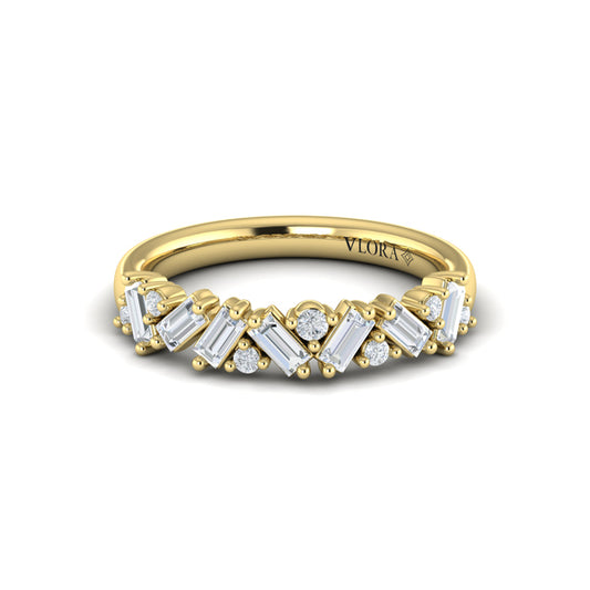 Multi Baguette and Round Diamond Ring