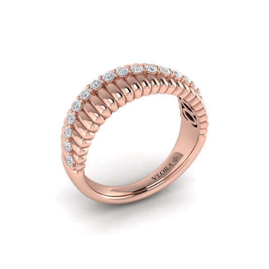 Fluted Wave Ring