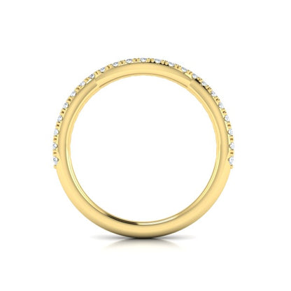 Matching Bands Wedding Band in 14K Yellow Gold by Vlora Bridal