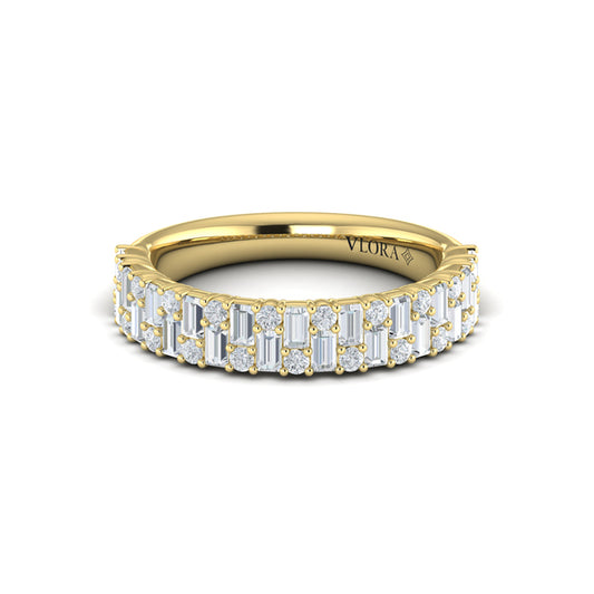 Multi Baguette and Round Diamond Ring