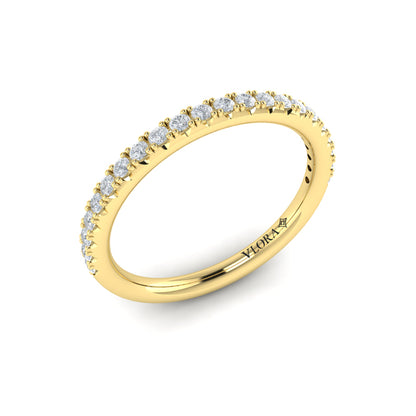 Matching Bands Wedding Band in 14K Yellow Gold by Vlora Bridal