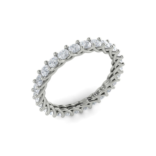 Eternity Bands Wedding Band in Platinum by Vlora Bridal