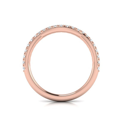 Matching Bands Wedding Band in 14K Rose Gold by Vlora Bridal
