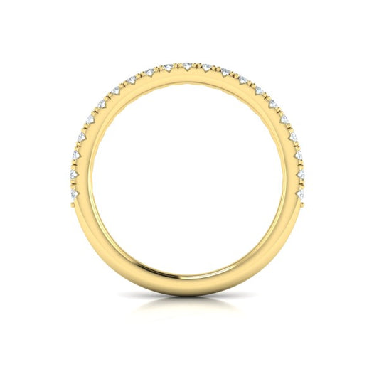 Matching Bands Wedding Band in 14K Yellow Gold by Vlora Bridal