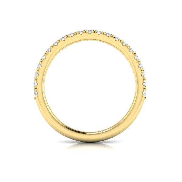 Matching Bands Wedding Band in 14K Yellow Gold by Vlora Bridal
