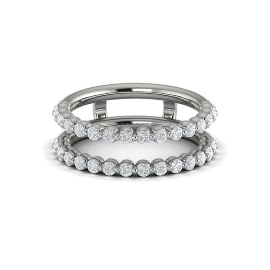 Enhancer Wedding Band in Platinum by Vlora Bridal