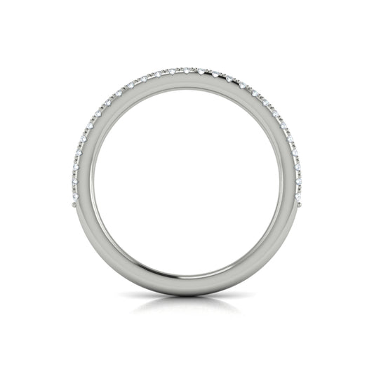 Matching Band for Fluted Emerald Cut Engagement Ring