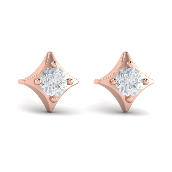 Diamond Vlora Star Stud Earrings