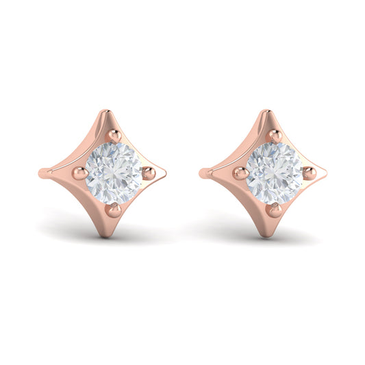Diamond Vlora Star Stud Earrings